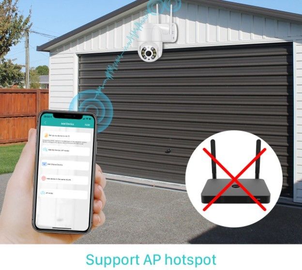 CCTV Smart Home Security IP Camera 5MP HD Outdoor AI Human Detection Audio 3MP