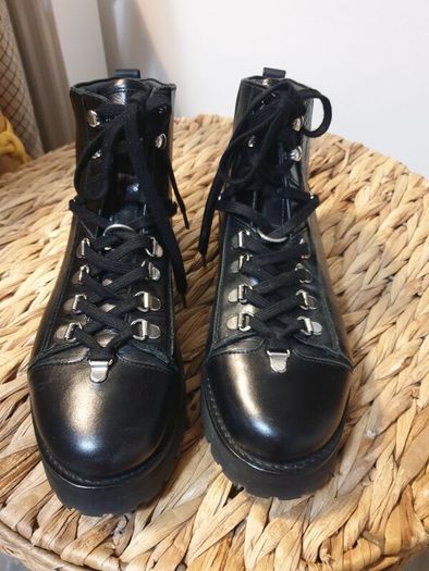 Allsaints Leather Ankle Boots Size Uk 6 ( Eu 39)