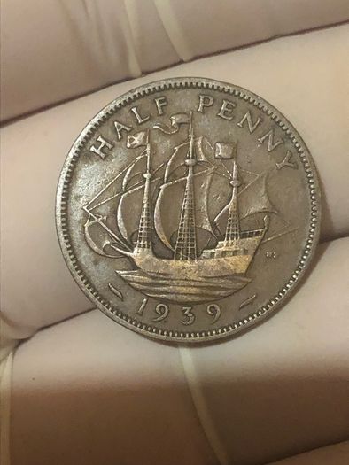 George VI half penny  x 36 Pictures