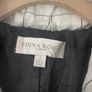 Edina ronay check down filled white & black tie belt coat size 12 Image 8