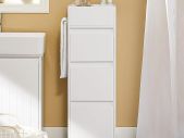 Bathroom cabinet white with towel rail modern elegant  design