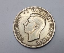 United Kingdom King George VI Half Crown 1948 Coin - British Pre-Decimal Currency