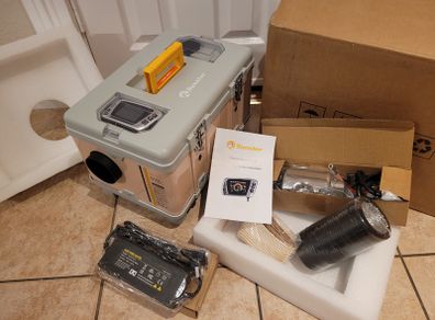 Toolbox style Heater with Power Supply, Bluetooth App. Latest 2025/2026 model. Silent Pump.