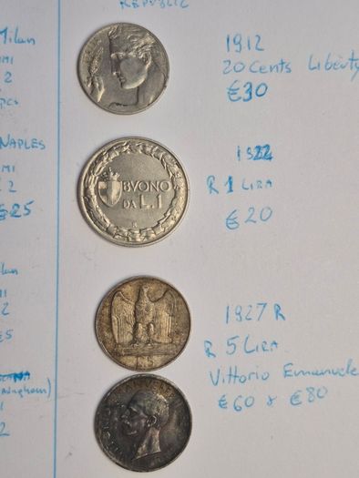 Coins Italy,  Vatican from 1842 to 1858
