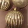 3 x large irredescent christmas baubles Image 2