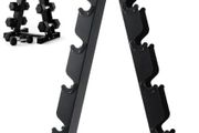 5-Tier Dumbbell Rack Heavy Duty Steel Weights Storage Dumbbell Stand, Dumbbell Tree Stand Weights Holder for Home Gym