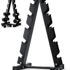 5-Tier Dumbbell Rack Heavy Duty Steel Weights Storage Dumbbell Stand, Dumbbell Tree Stand Weights Holder for Home Gym