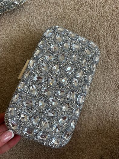 Diamond heels and bag
