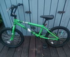 Green BMX bike for sale