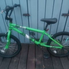 Green BMX bike for sale