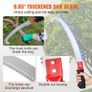 Manual Pole Saw,4.6-9.8 ft Extendable Tree Pruner, Sharp Steel Blade for High Branches Trimming Image 6