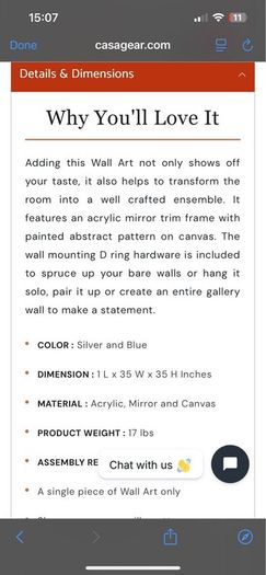 Large Luxury Abstract Wall Art - Casagear Liora