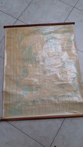 Vintage Wall Map of Great Britain