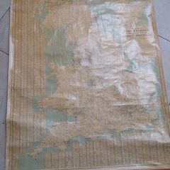 Vintage Wall Map of Great Britain
