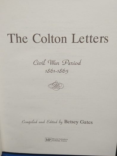 The Colton Letters: Civil War Period