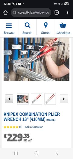 knipex 400m pipe wrench