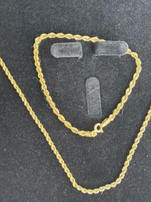 9ct gold chain set