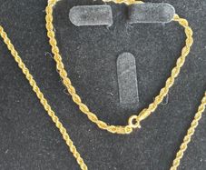 9ct gold chain set