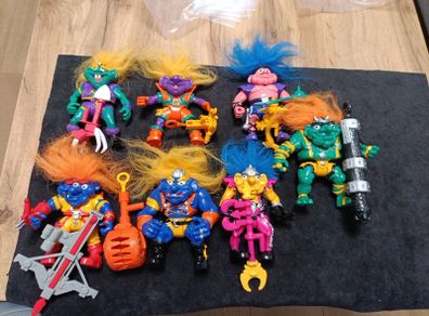 Vintage troll warriors figures bundle 90s