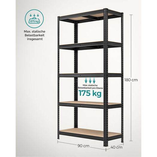 Heavy Duty Garage Storage Shelves Set of 2