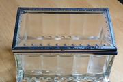 Rare Vintage Glass Trinket Box