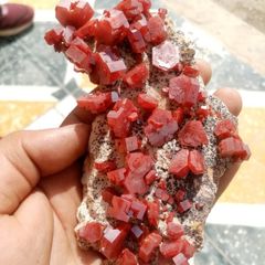 Vanadinite crystals