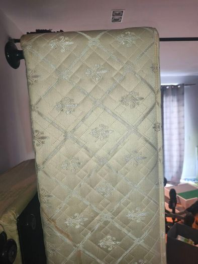 Solid Single Divan Bed Base with Matching Headboard Clean & Sturdy Condition