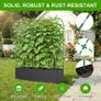 4 Arches Cucumber Trellis with Grow Bag 127/163CM Metal Trellis for Climbing Plants, Heavy Duty Garden Arch, Height Adjustable Plant Grow Support for Peas, Vegetables, Flowers, Fruit Image 2