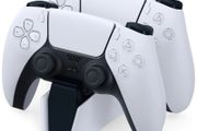 Sony PS5 Controllers Black and White + Sony Charging Station