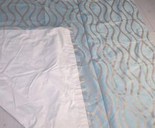 Curtains - bespoke taffeta silk eyelet curtains