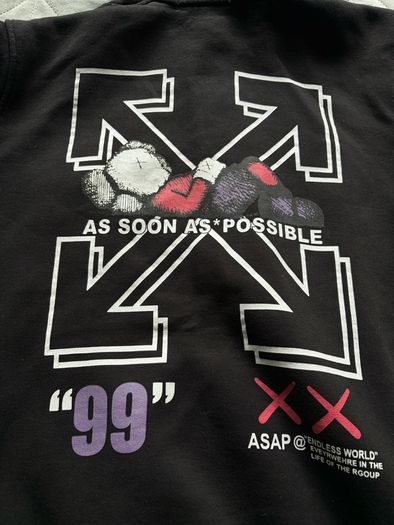 Off-White x KAWS style hoodie
