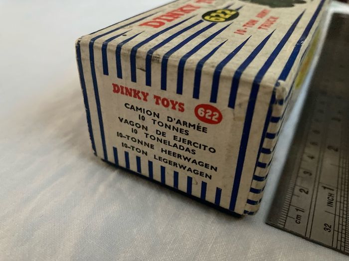Dinky 622. 10-ton army truck. In box. Both excellent condition.