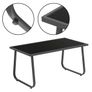 Malibu Retreat Garden Sofa Set 4 Piece Outdoor Patio Furniture with Glass Table Image 4