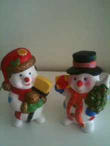 Snowman Money Box Christmas Decorations