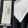 Oversized spliced black white shirt dress size 10 Image 4