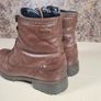 womens CLARKS GORETEX brown leather ankle boots Size UK 4 D EU 37 (AT2) Image 7