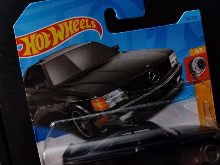 '89 Mercedes Benz 560 SEC AMG Black ! HW Turbo Series ! Brand New ! Hot Wheels !