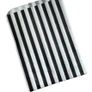 lot of 200 pcs BLACK stripe sweet bags eco friendly ideal for candy weddings parties candy cart shop small retails and sweet shops SIZE 5x7 inches Image 2