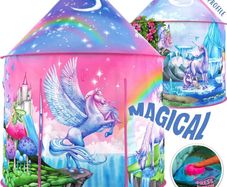 Unicorn Play Tent with Magical Unicorn Sounds, Unicorn Toys for Girls, Unicorn Gifts for Girls, Play Tents, Pop Up Tents for Kids, Kids Tent Indoor & Outdoor, Tent for Kids, Kids Play Tent (FREE POSTAGE)