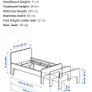 IKEA SLAKT extendable bed and mattress Image 2