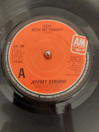 Jeffrey Osborne - Stay with me tonight - 7" single