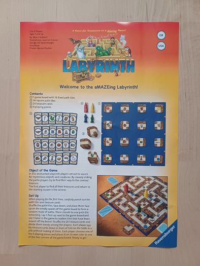 Labyrinth Family Adventure Fantasy Board Game Ravensburger Games