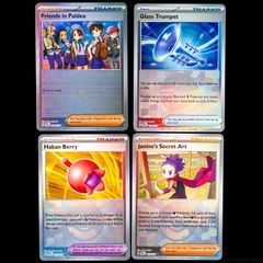 4x Reverse Pokeball Holo Prismatic Evolutions Pokemon Cards Bundle Lot Trainer