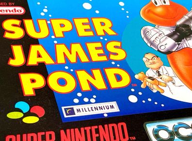 SNES Super James Pond Boxed