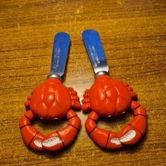 Vintage Le Gourmet Chef Crab Dish & Butter Spreader x 2