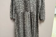 Zara leopard maxi dress