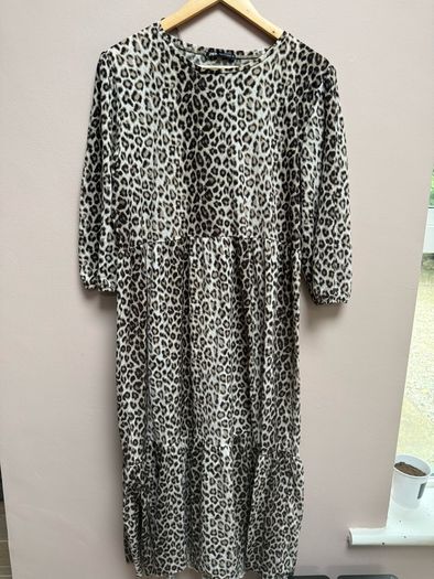 Zara leopard maxi dress