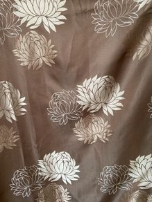 Pair of 90x 72 inch tape top lined curtains