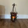 Antique Stained Glass Hall Lantern Image 2