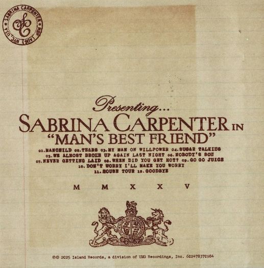 Sabrina Carpenter - Man's Best Friend